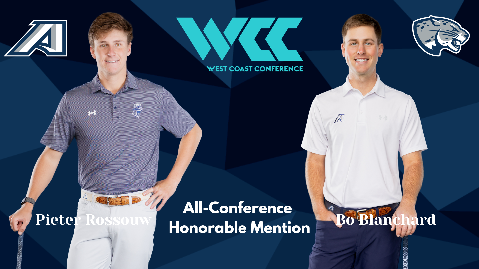 Bo Blanchard and Pieter Rossouw all-conference honorable mention