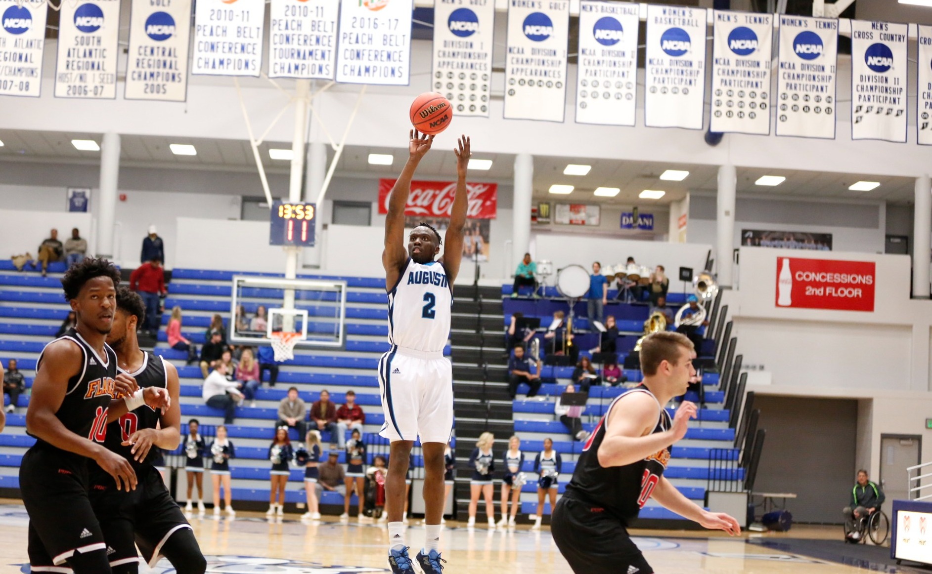 Tamyrik Fields goes up for a shot