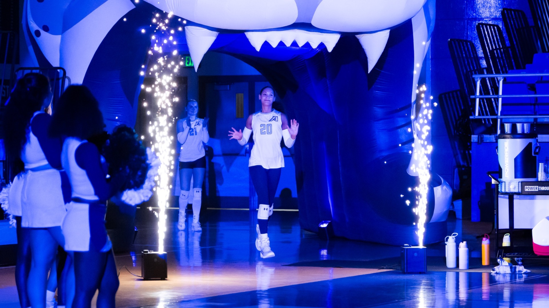 Layne Witherspon runs out after being introduced