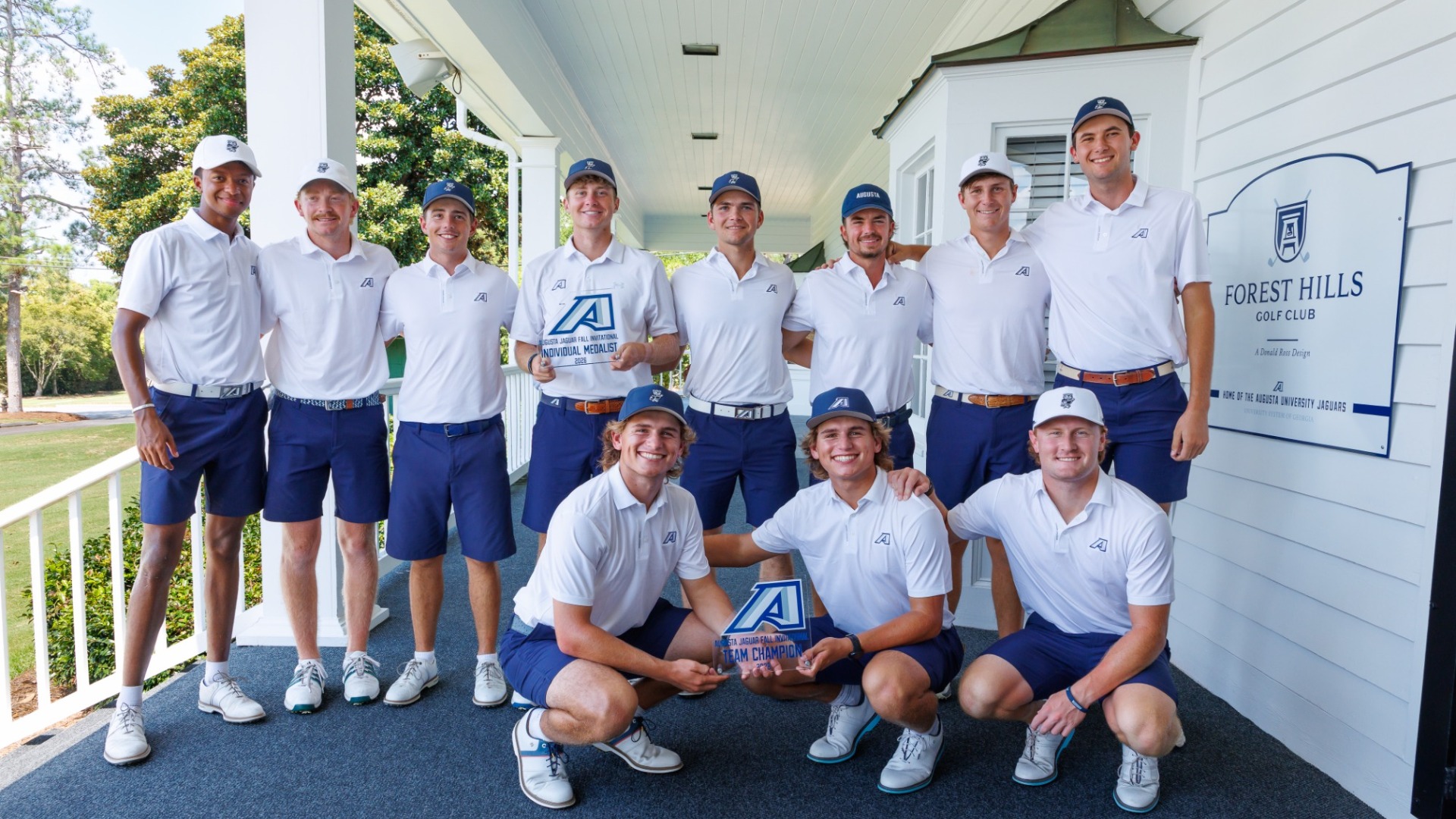 Augusta University men's golf team wins the Jaguar Fall Invitational
