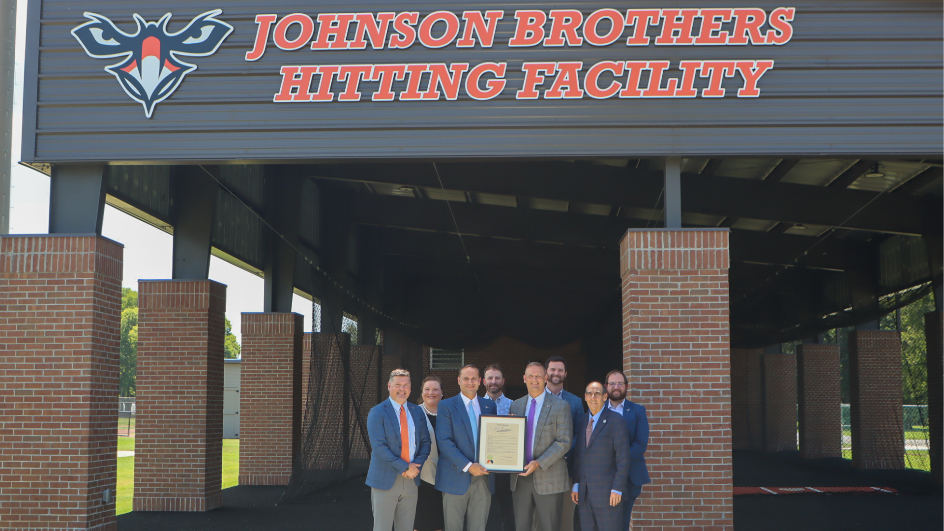 Johnson Brothers Hitting Facility Group Photo