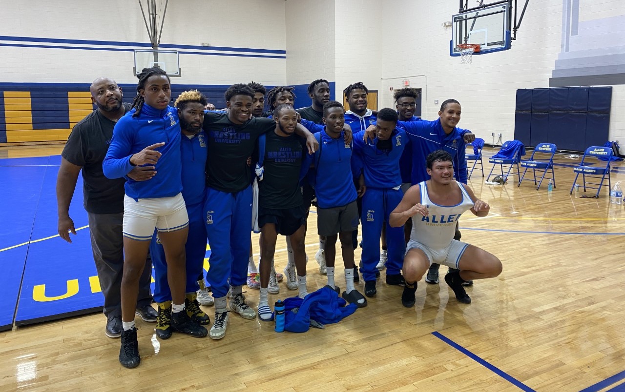 Allen Wrestling Goes Undefeated at St. Andrews Duals Allen University