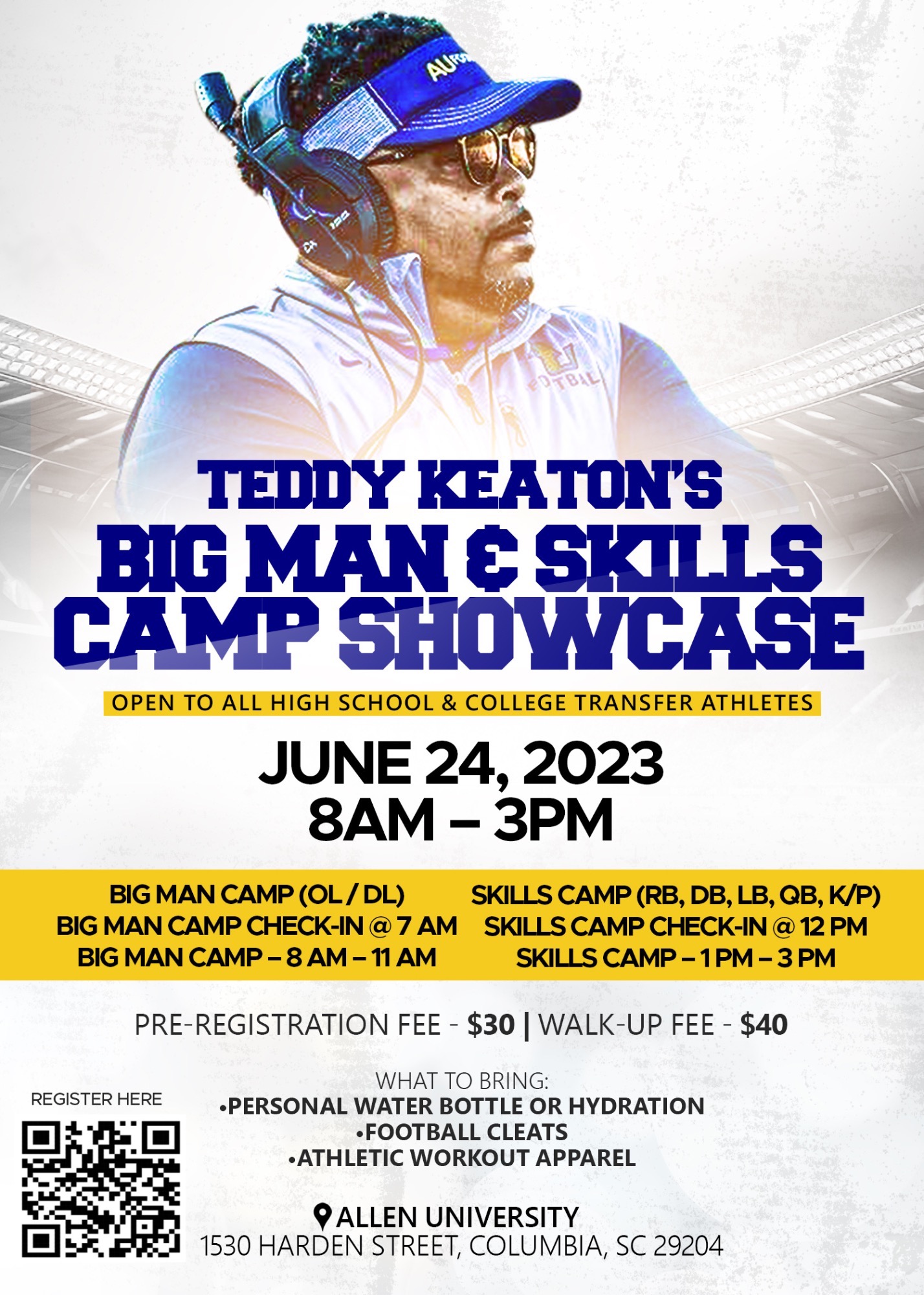 Coach Keaton to Host Football Camp June 24 Allen University