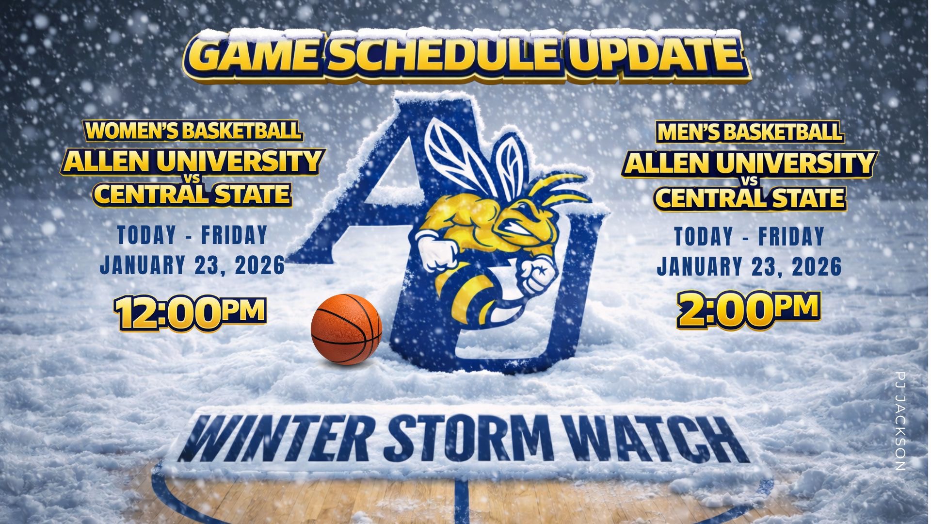 Weather Alert: W/M Doubleheader Schedule Change