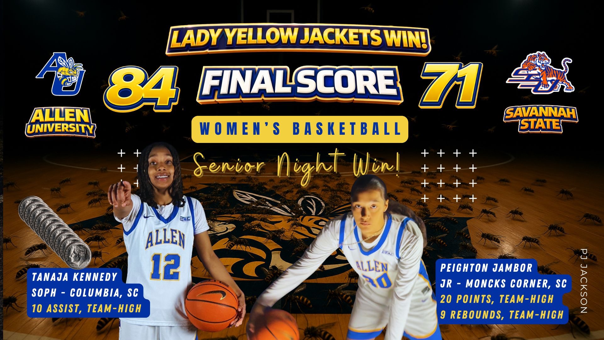 AU defeats SSU on Senior Night