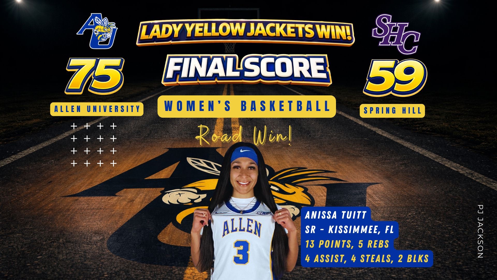 AU WBB defeats Spring Hill