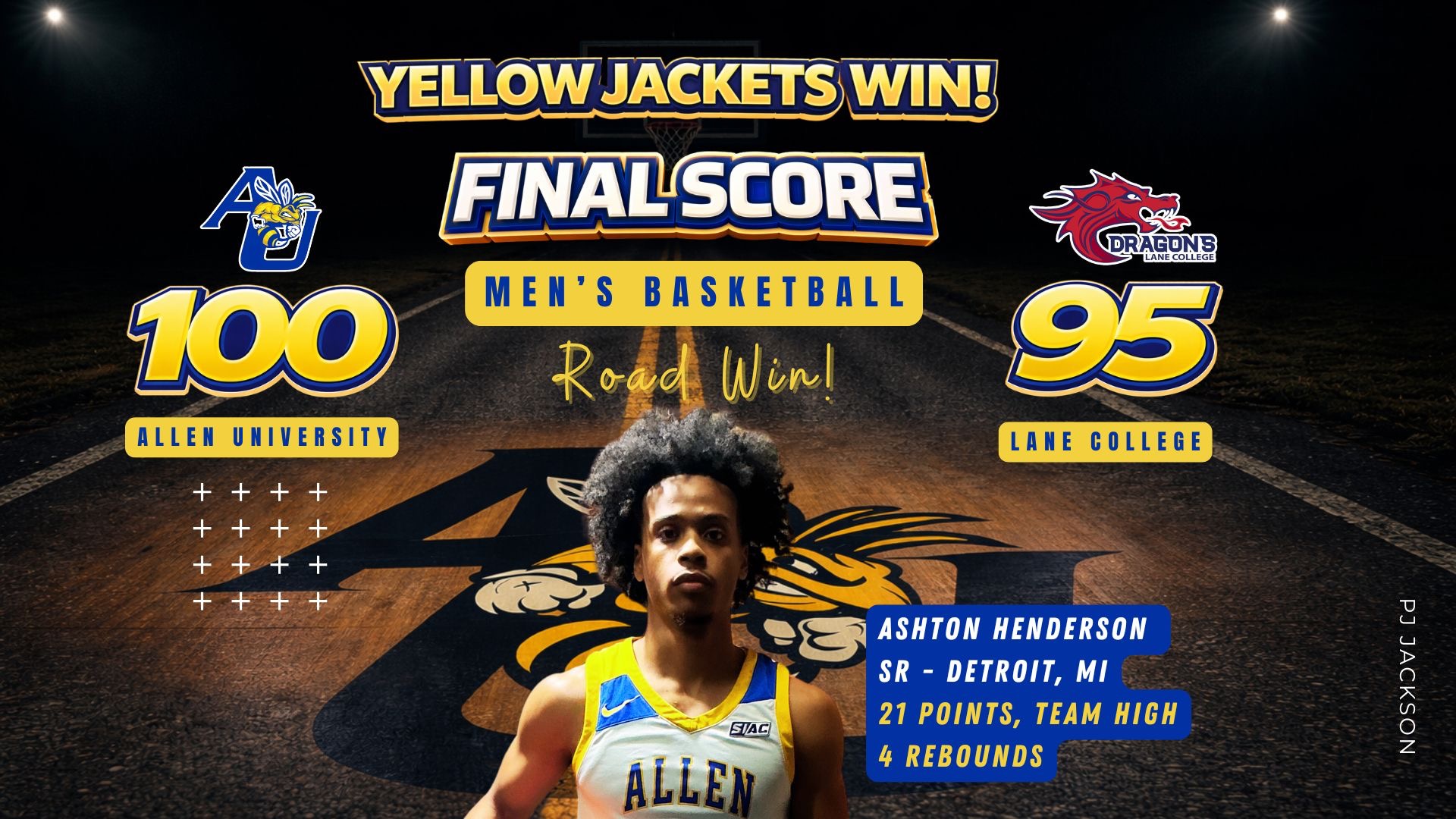 AU MBB defeats Lane 100-95