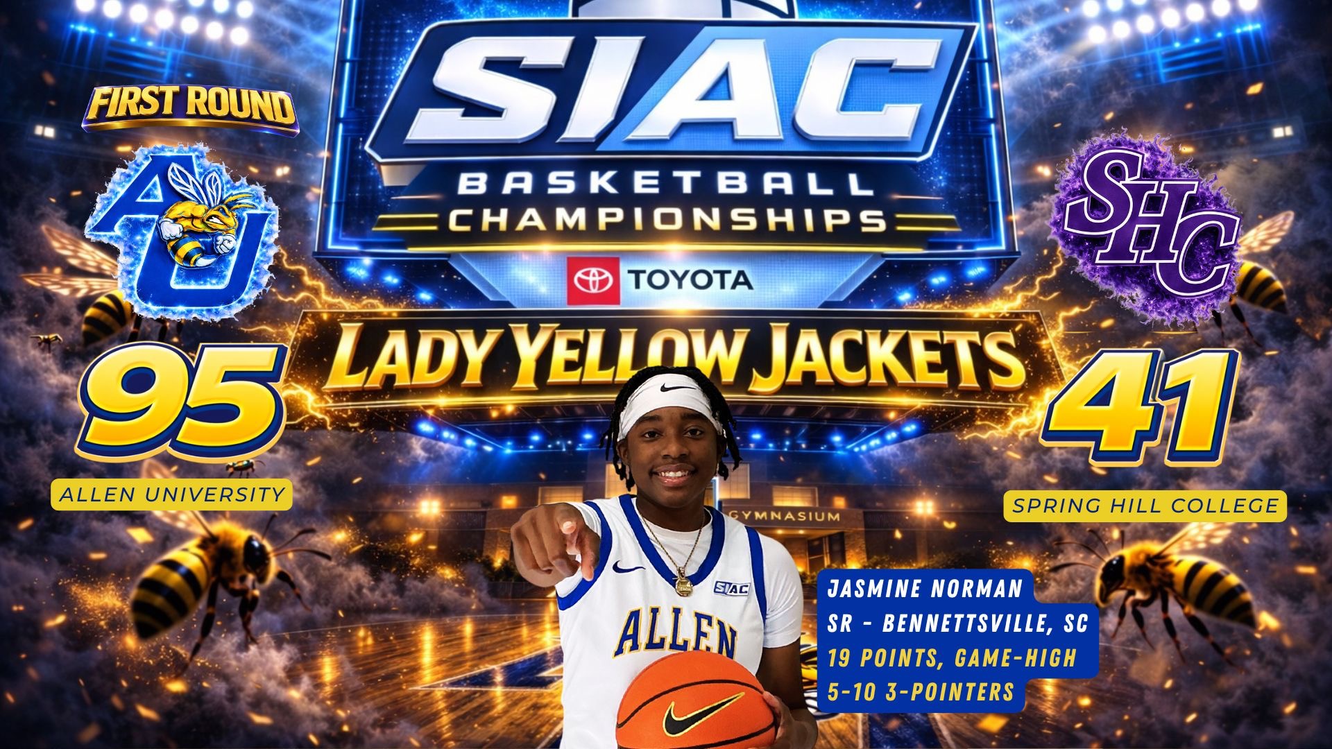 Norman helps lift AU in 1st round if SIAC tournament 