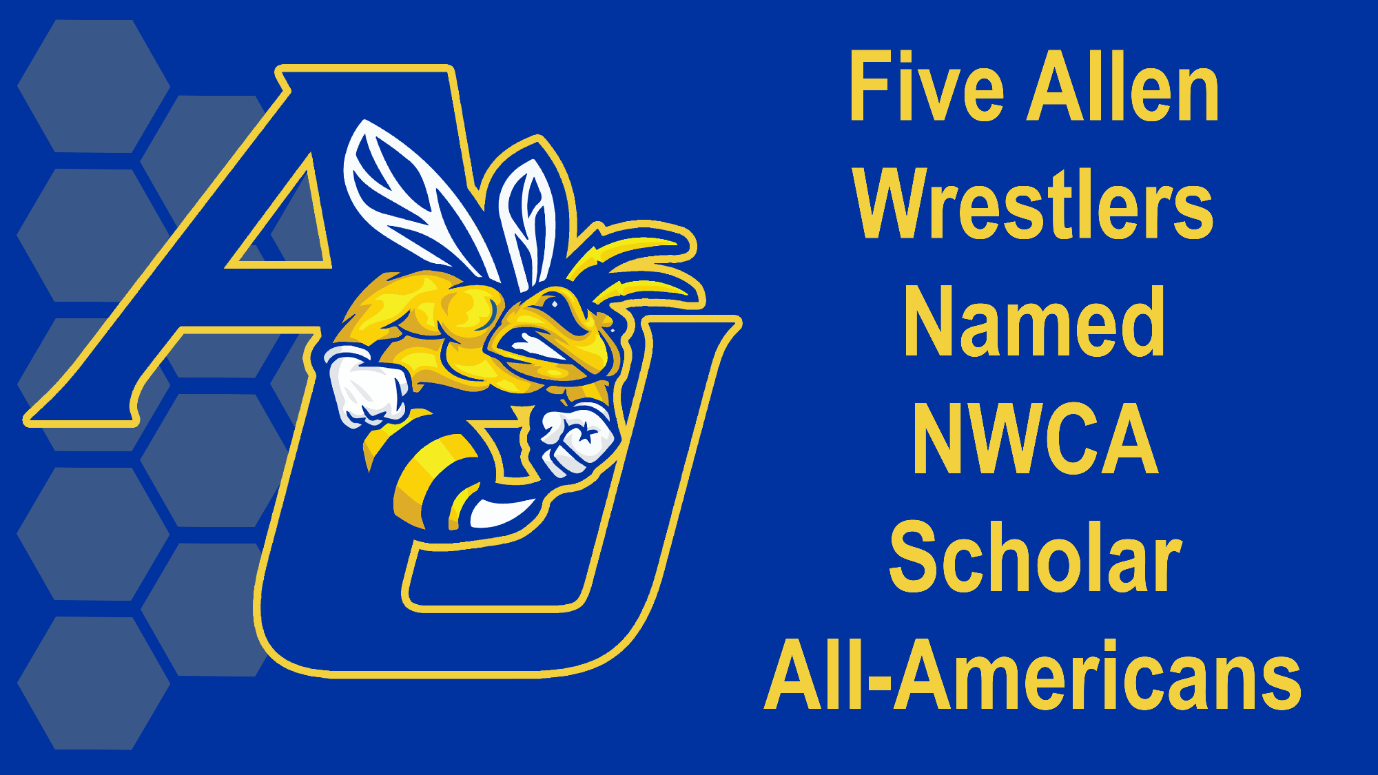 Allen Wrestling Earns Scholar All-American Awards