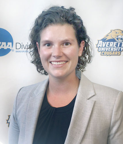 Headshot of Averett University softball head coach Natalie Ruechel.