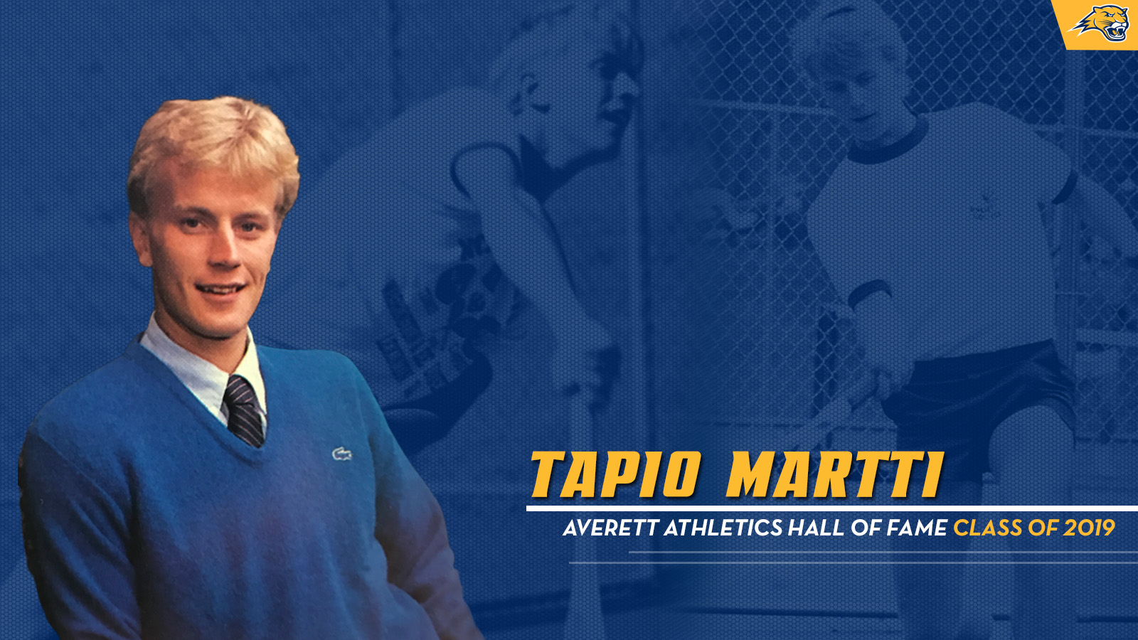 Men's tennis star Tapio Martti is a member of the 2019 Averett Athletics Hall of Fame class