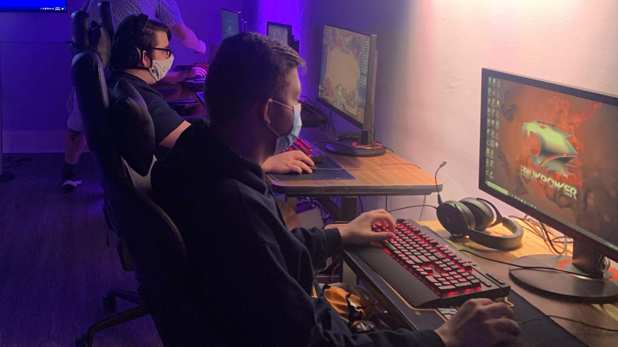 Esports gaming in arena