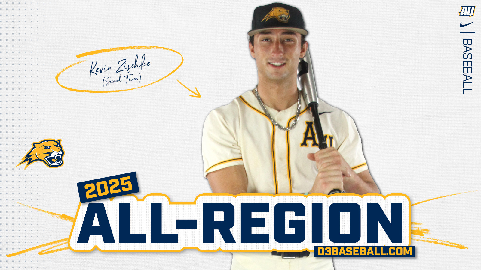 Kevin Zischke baseball D3baseball All Region 2025 story