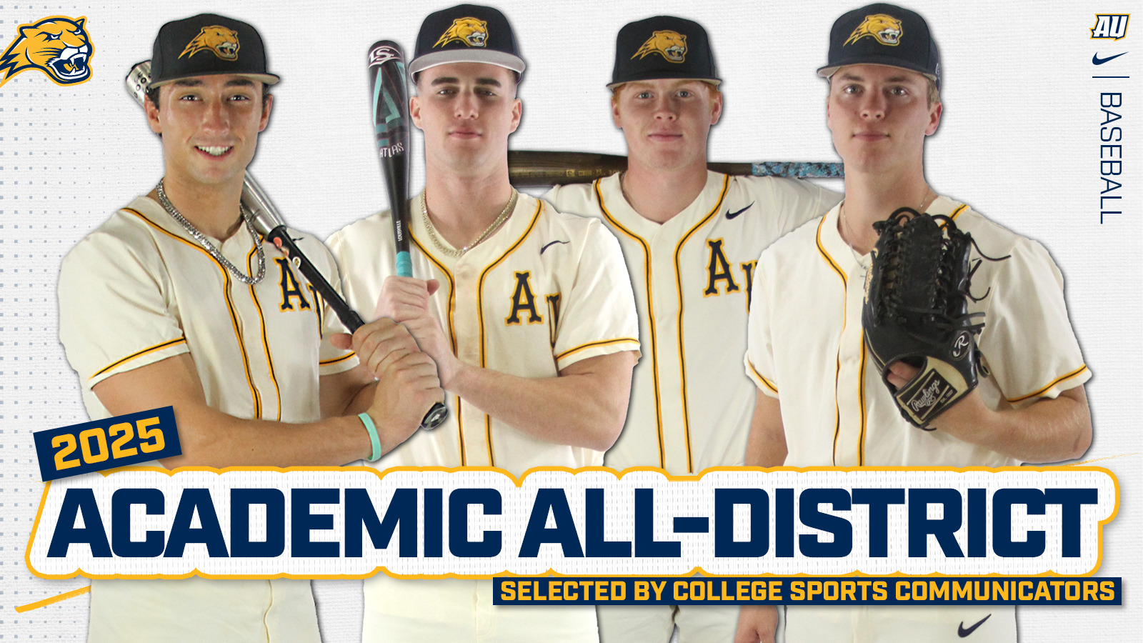 Zischke Testerman Skinner Williams baseball CSC Academic All District story 2025