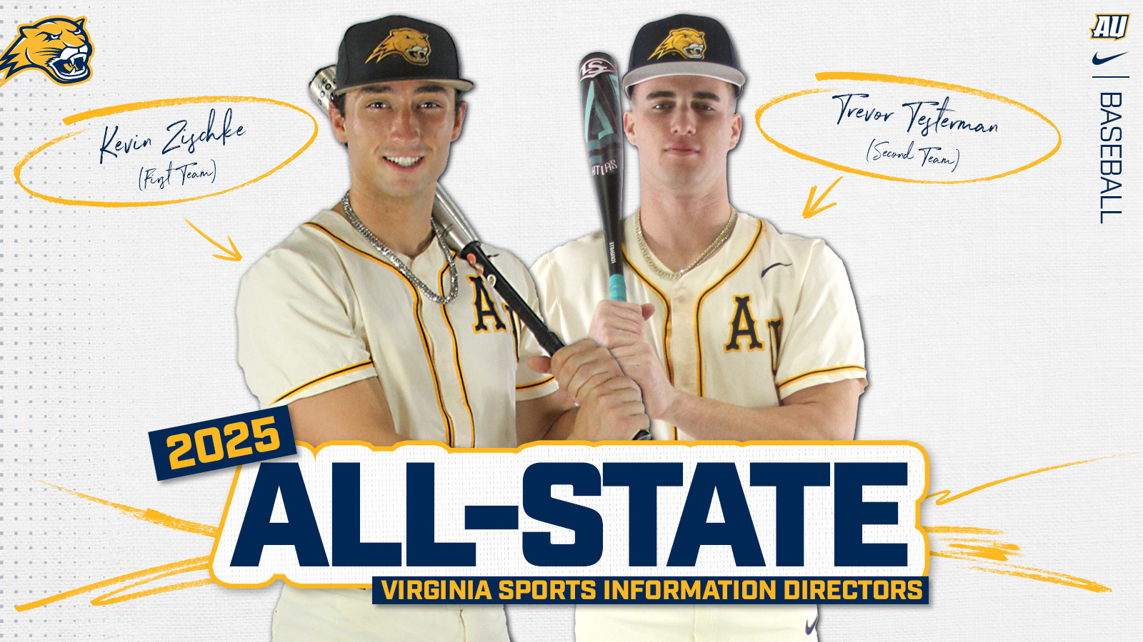 Kevin Zischke Trevor Testerman baseball VaSID All State 2025