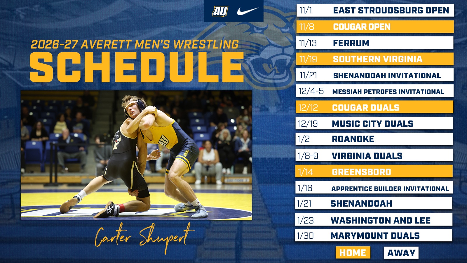 26-27 Wrestling Schedule Graphic