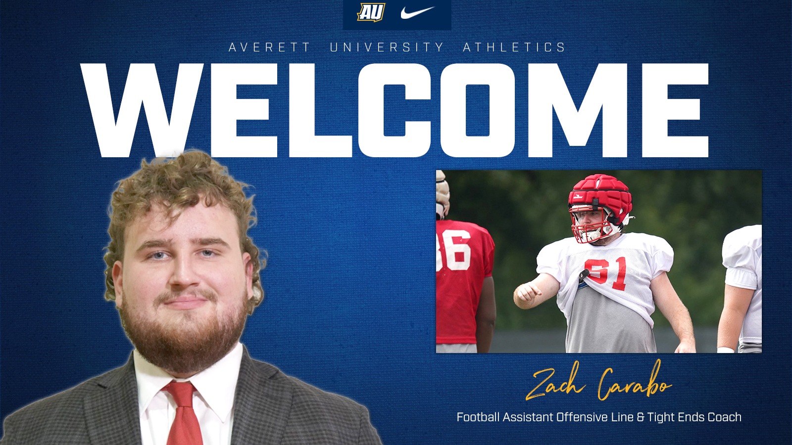 Zach Carabo football hire 2026