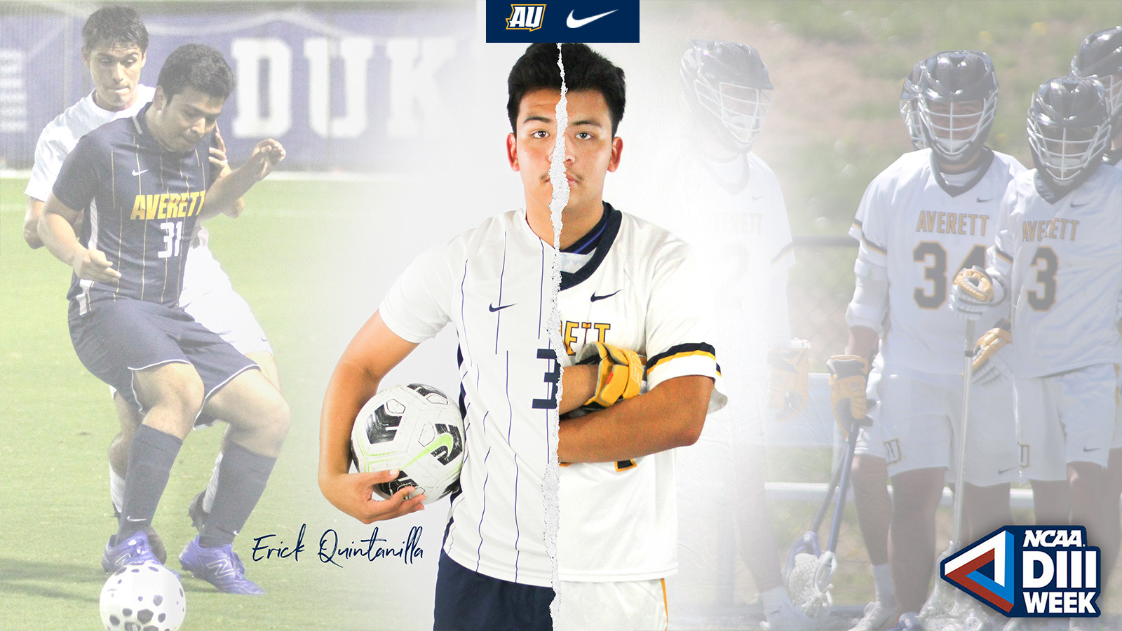 Erick Quintanilla mens soccer mens lacrosse D3 Week feature 2026