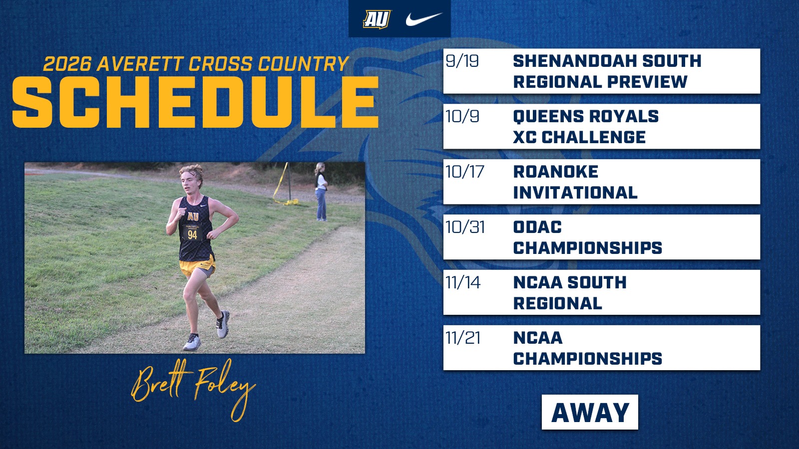 XC Schedule updated