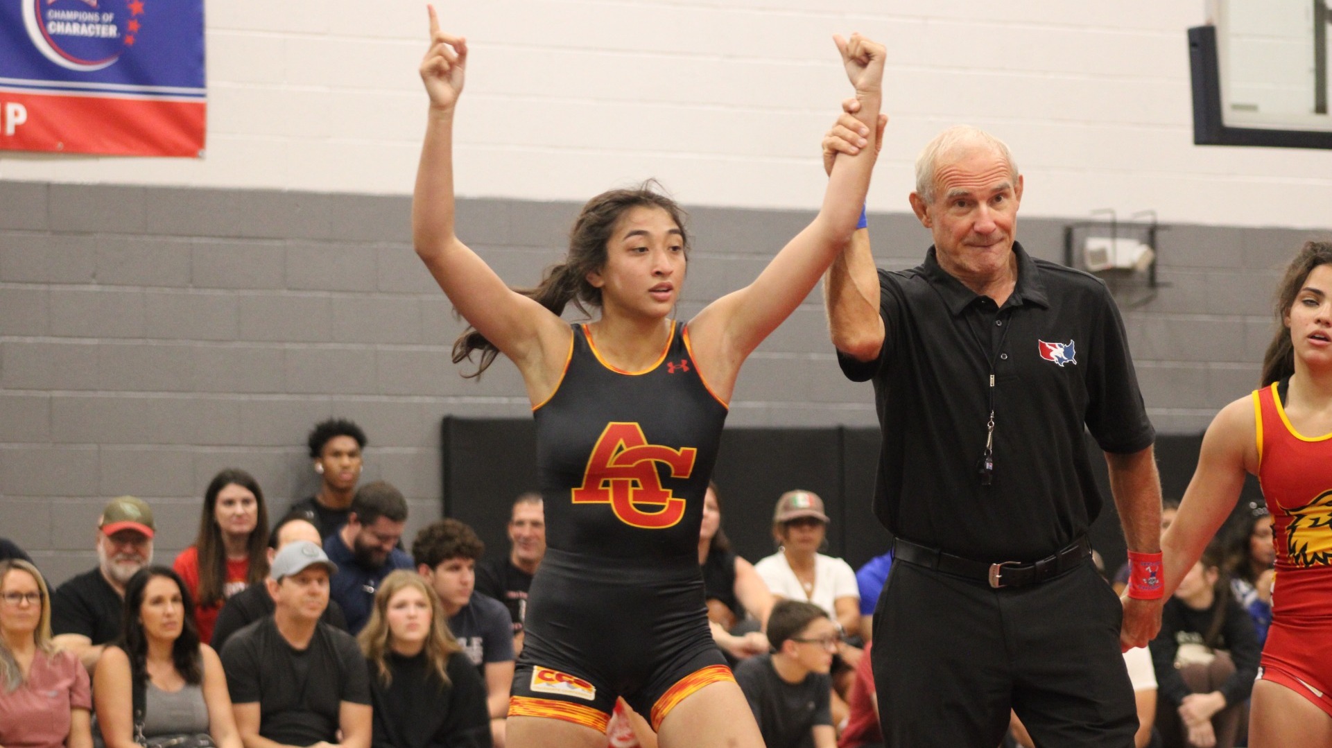 ACU Women's Wrestling's Catalina Brown earns first place