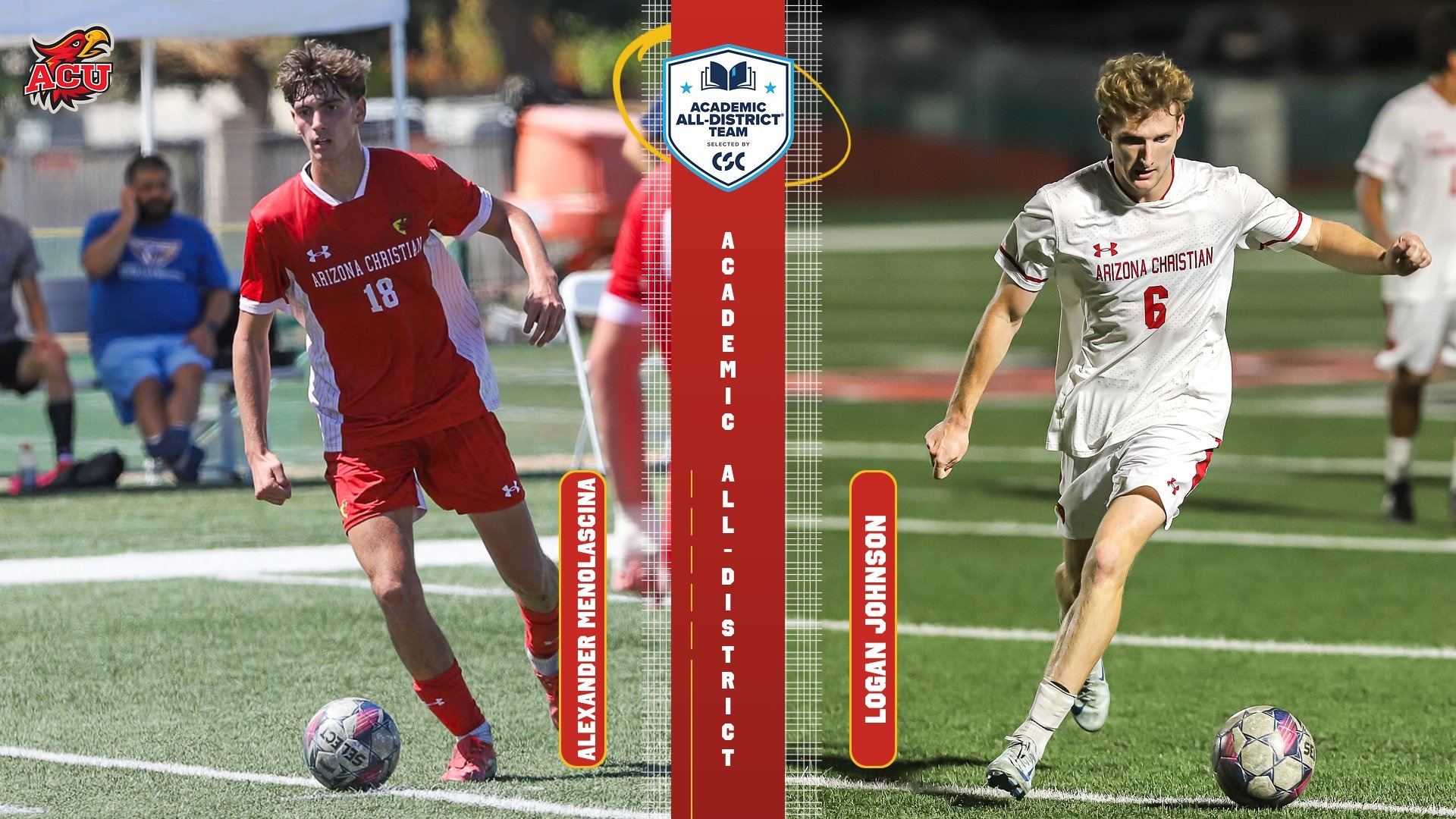 Johnson and Menolascina Earn CSC All-District 