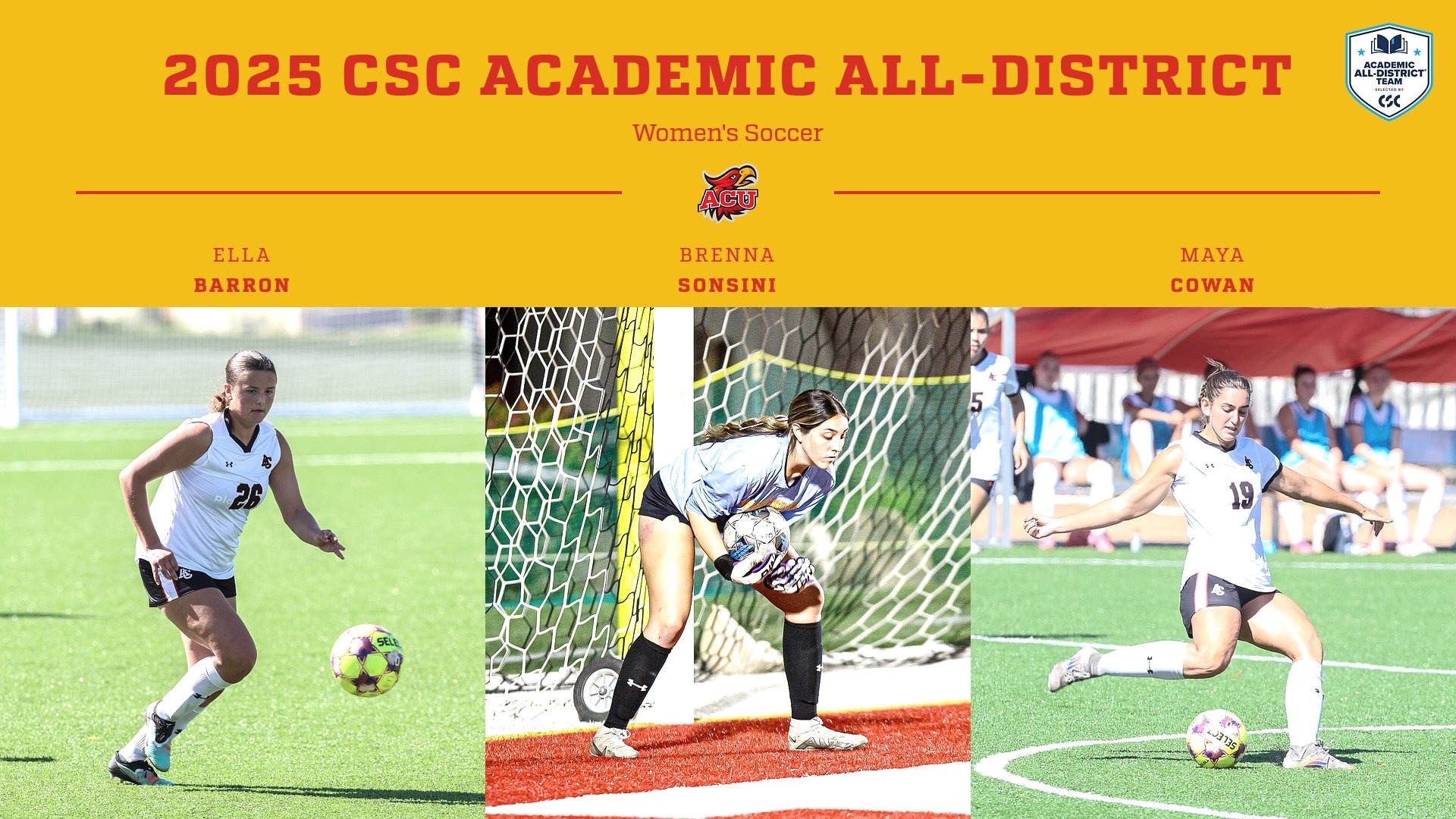 Lady Firestorm Trio Grabs CSC All-District Nod