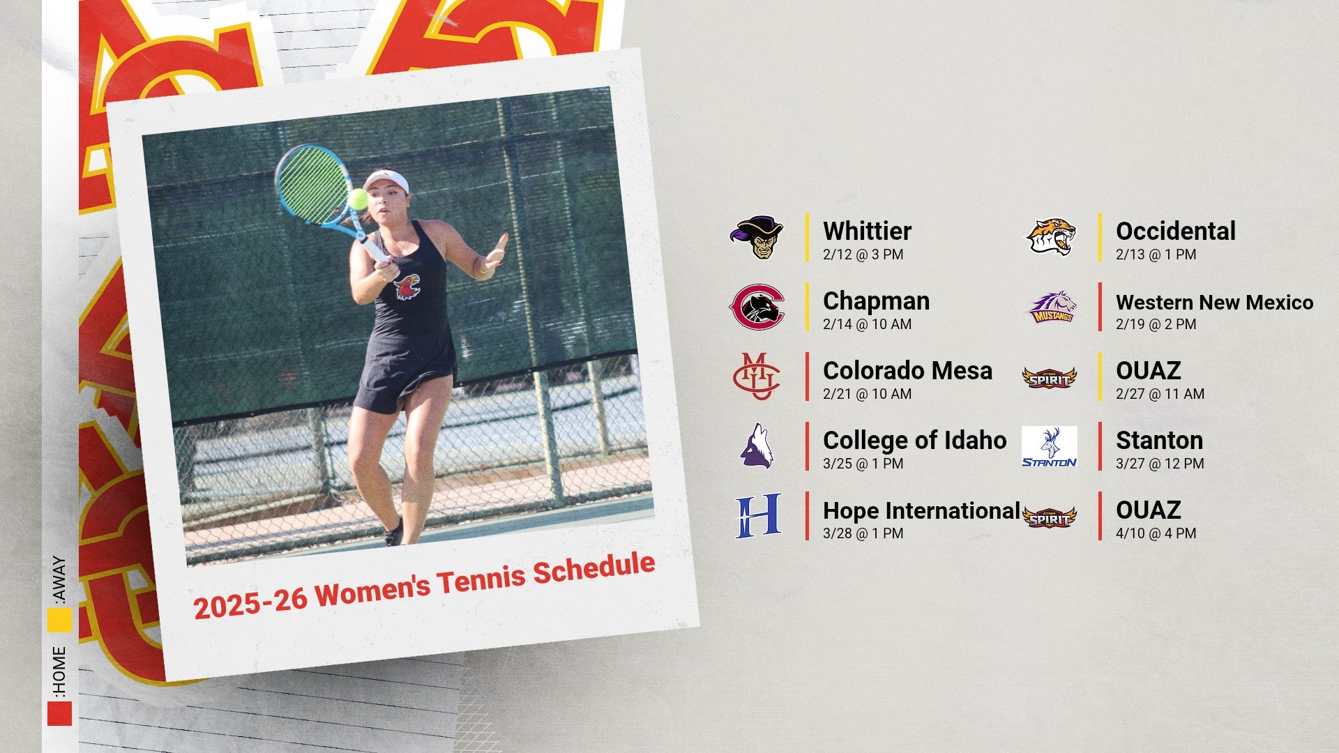 ACU Women's Tennis releases 2025-26 Schedule