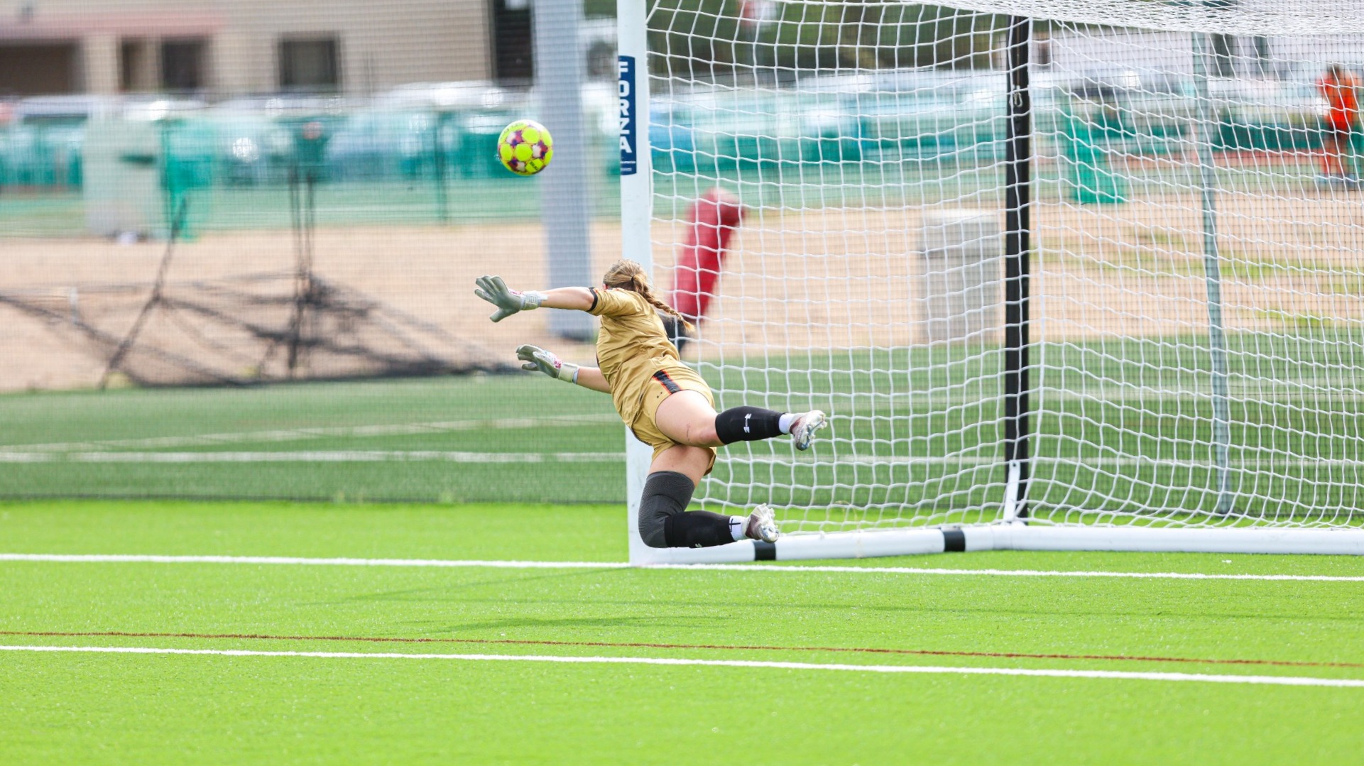 ACU's GK getting scored on