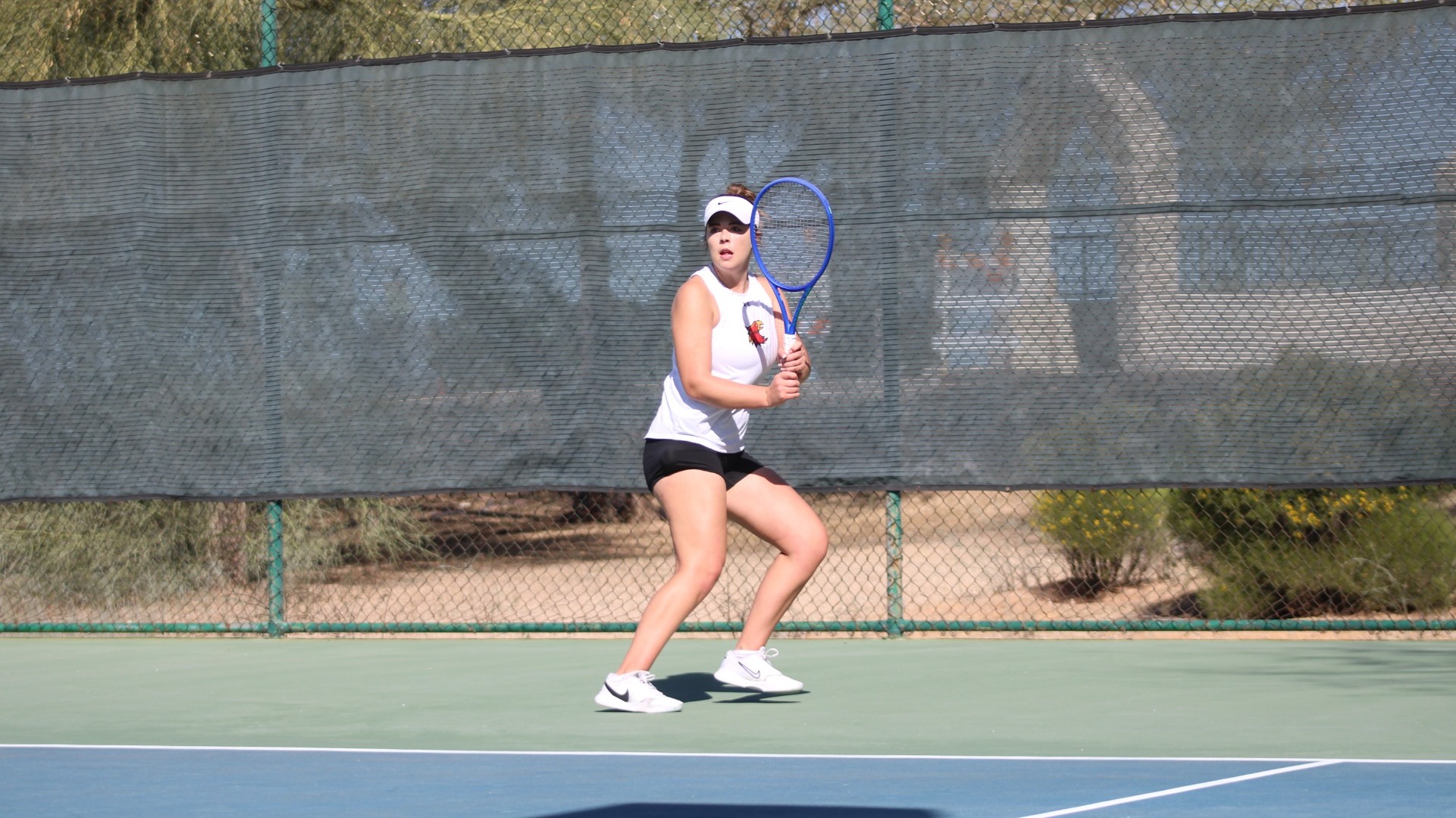 ACU's women's tennis struggle in doubleheader
