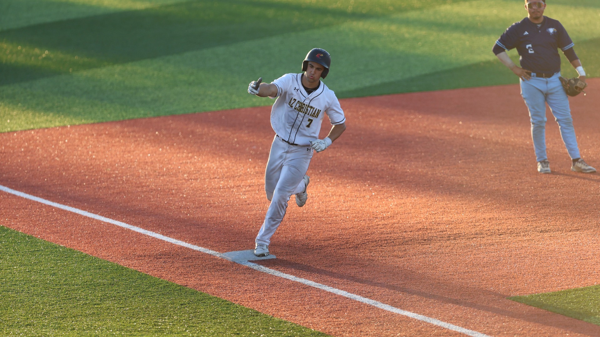 ACU's Zach Blair hits a home run