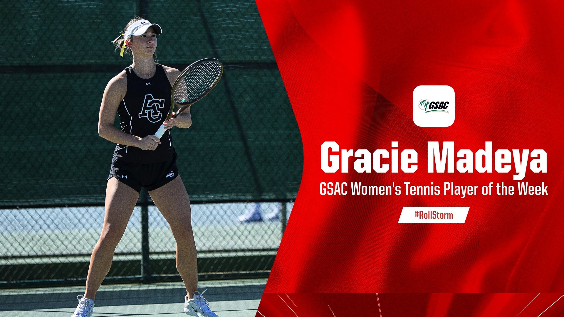 Gracie Madeya Named GSAC Women's Tennis Player of the Week