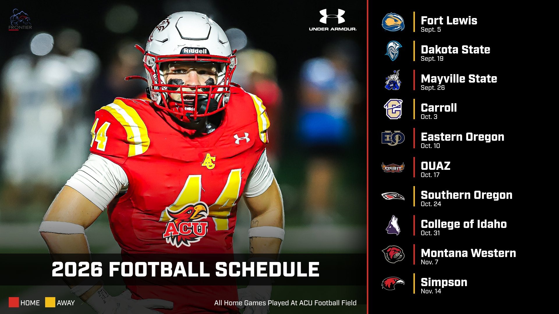 2026 Football Schedule