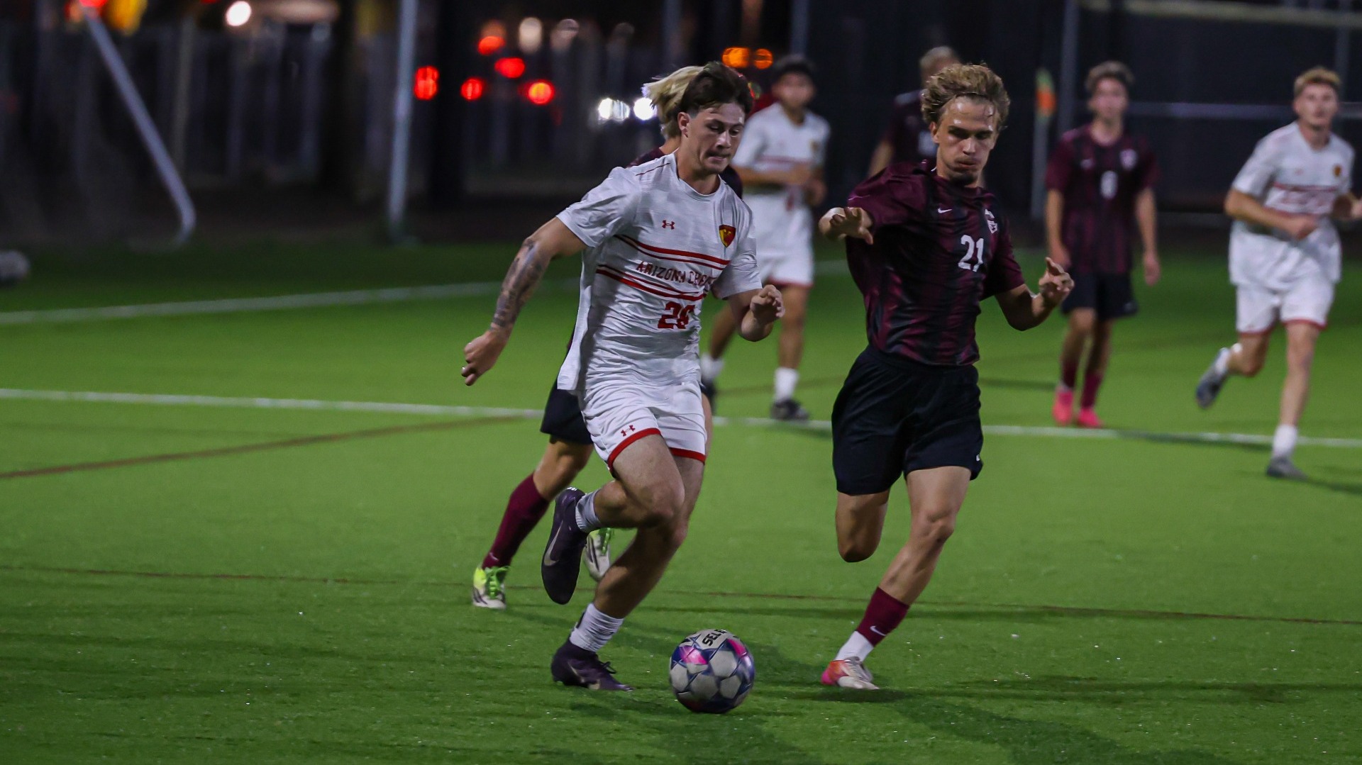 ACU's Caleb Anderson with the ball