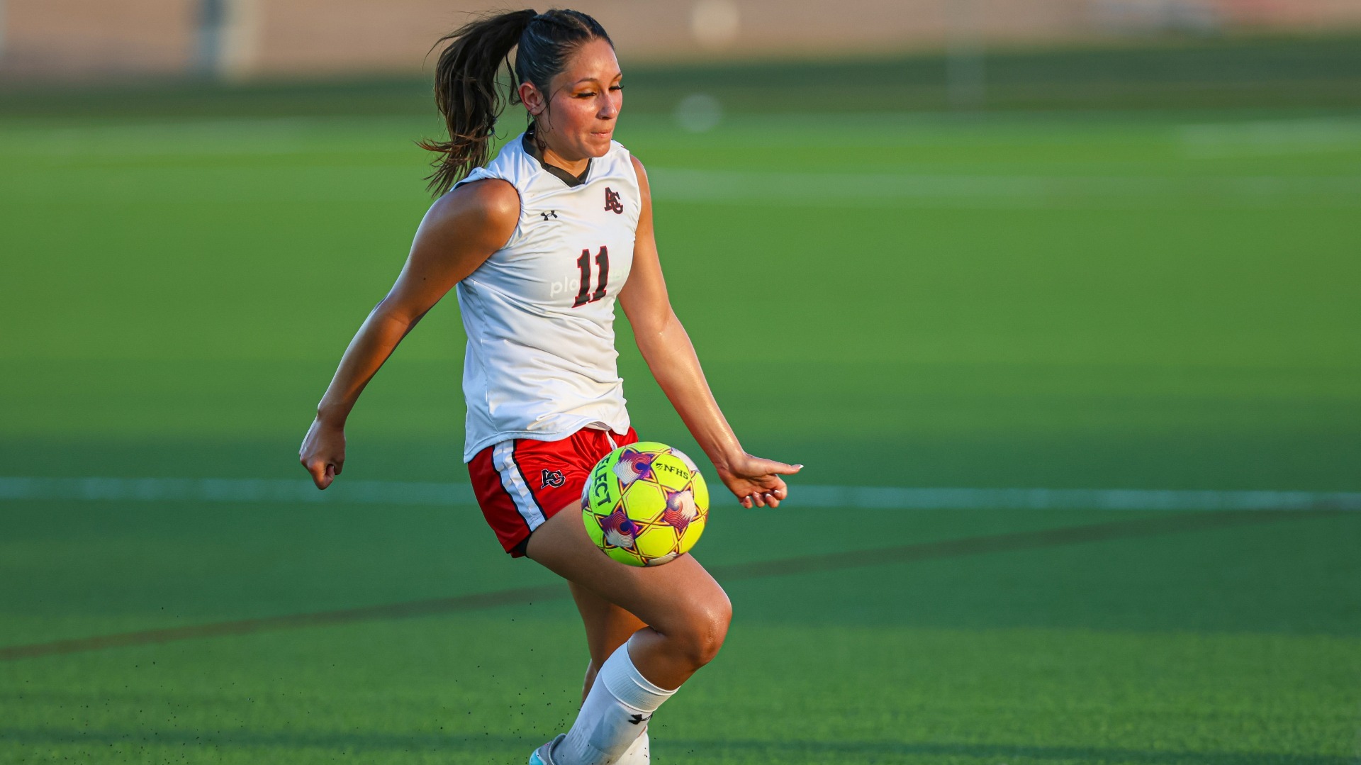 ACU's Peyton Baca with the ball