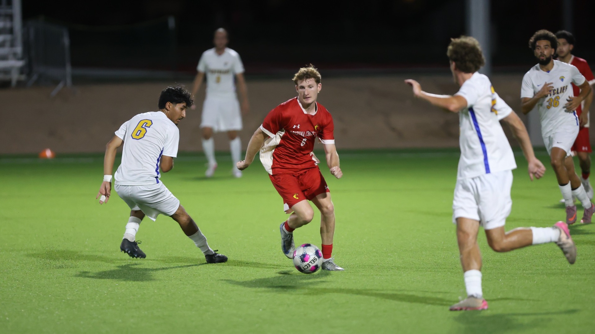 Logan Johnson with the ball