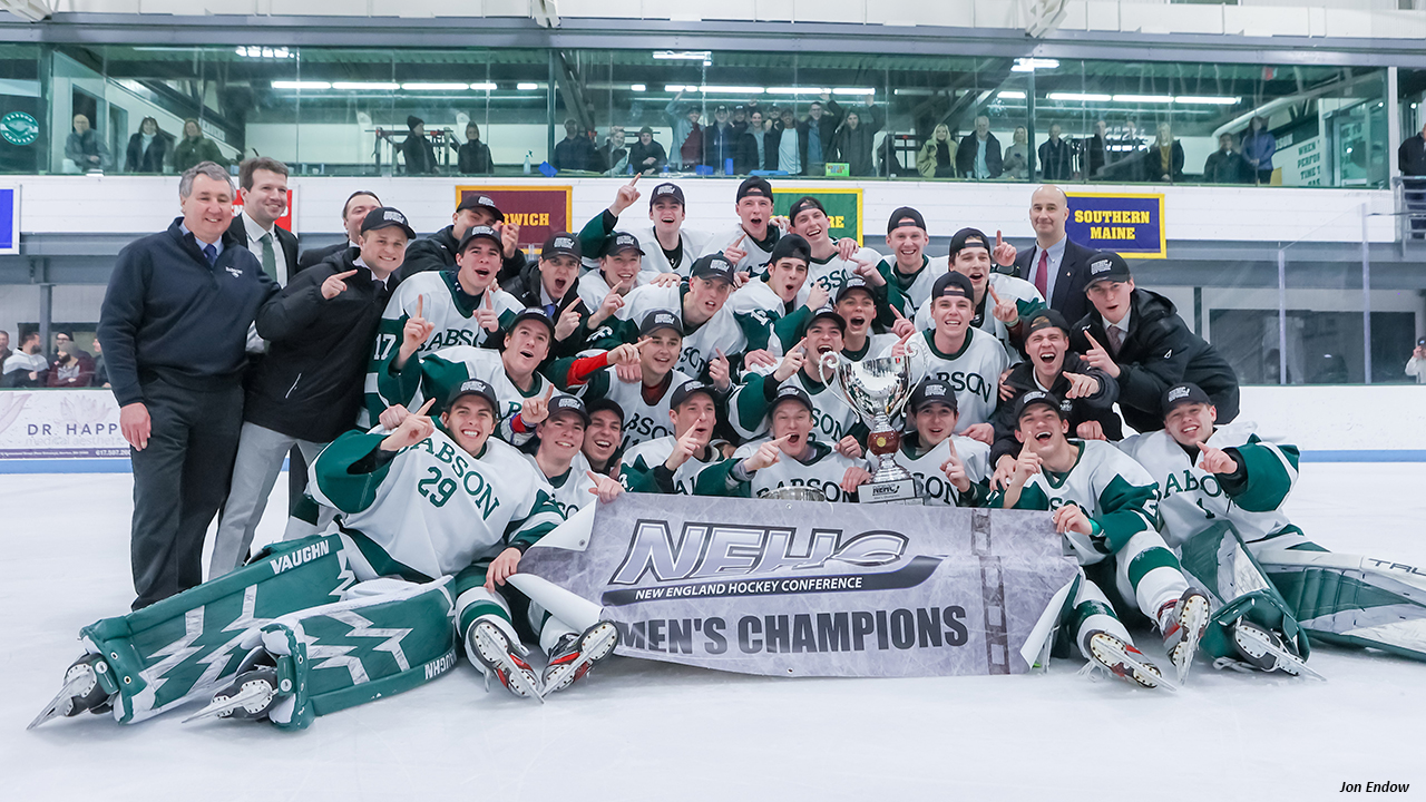 No. 6 Men's Ice Hockey Captures NEHC Championship over Skidmore, 53 Babson College