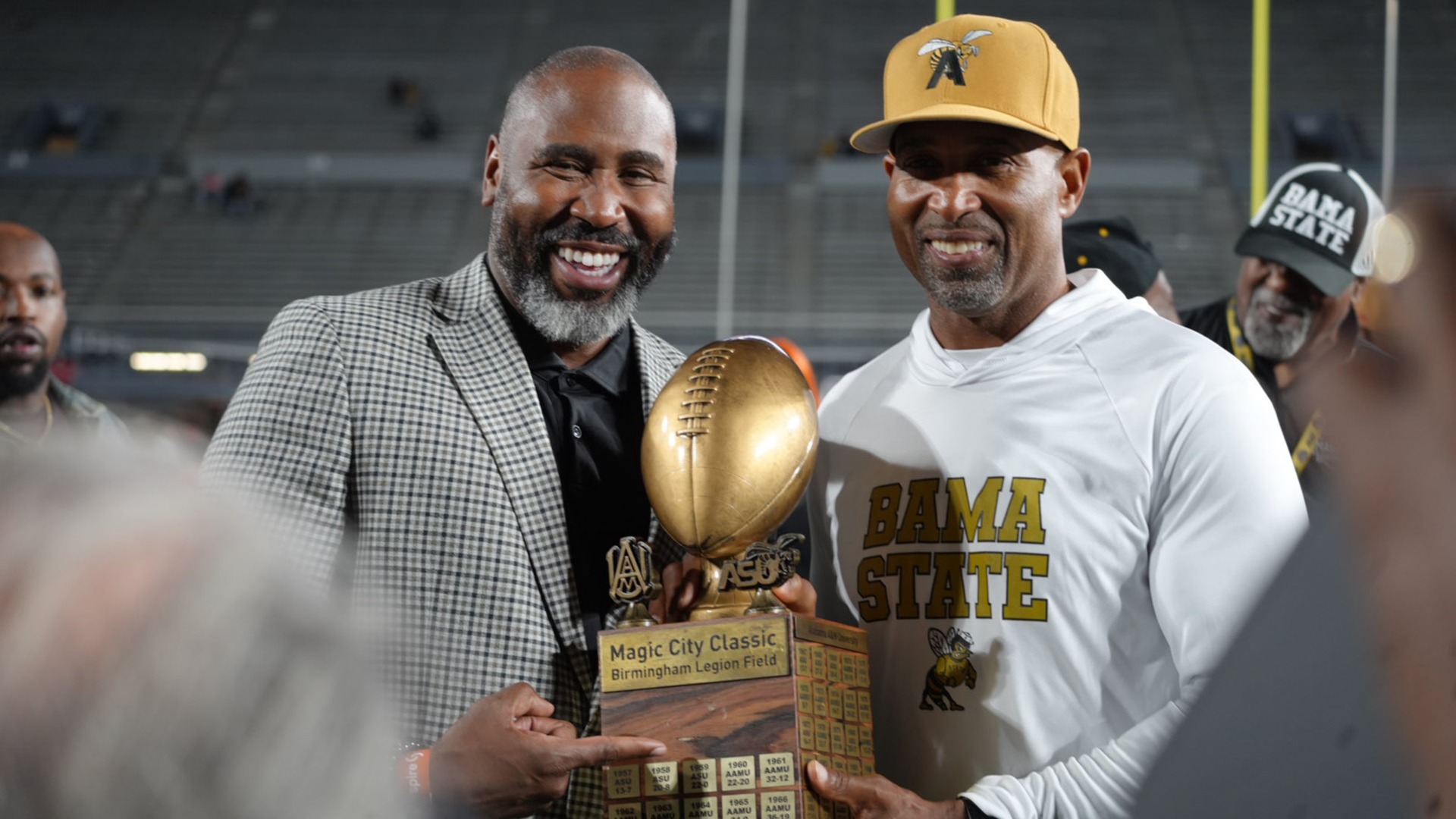 Eddie Robinson Jr. and VP/AD Dr. Jason Cable