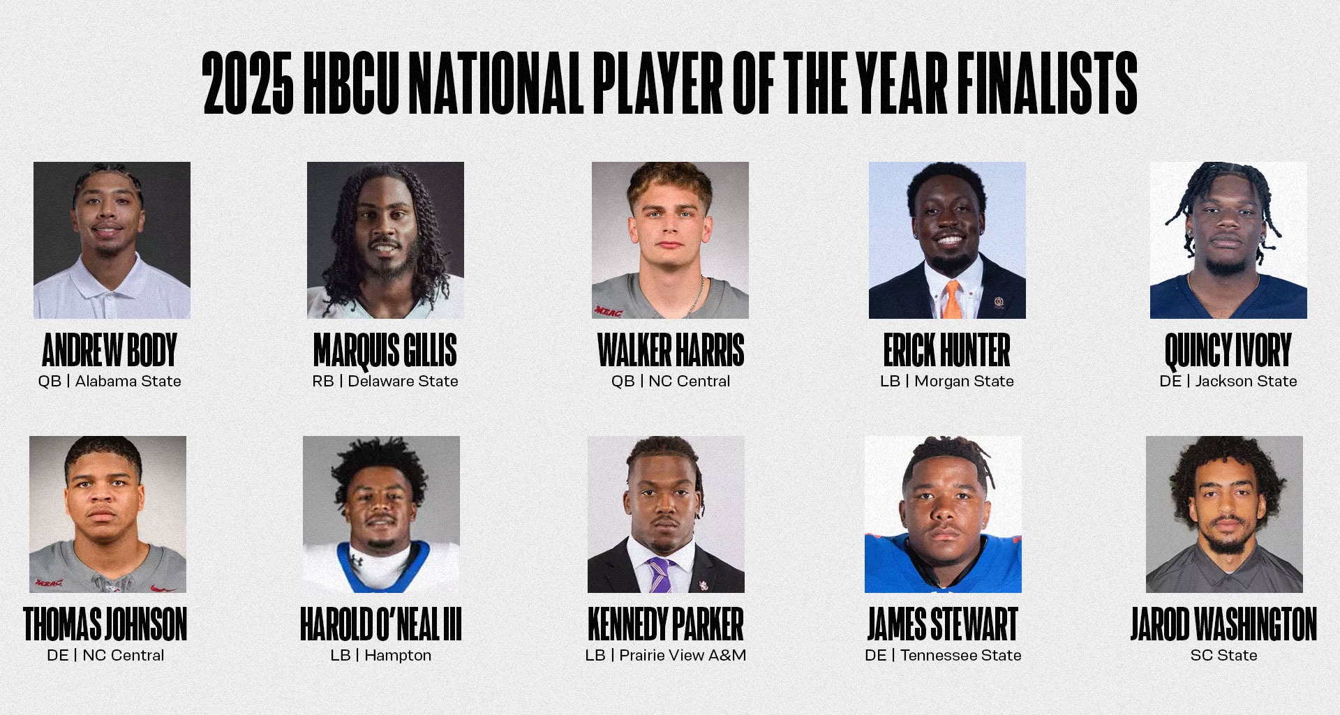 Andrew Body National Player of the. Year Finalist