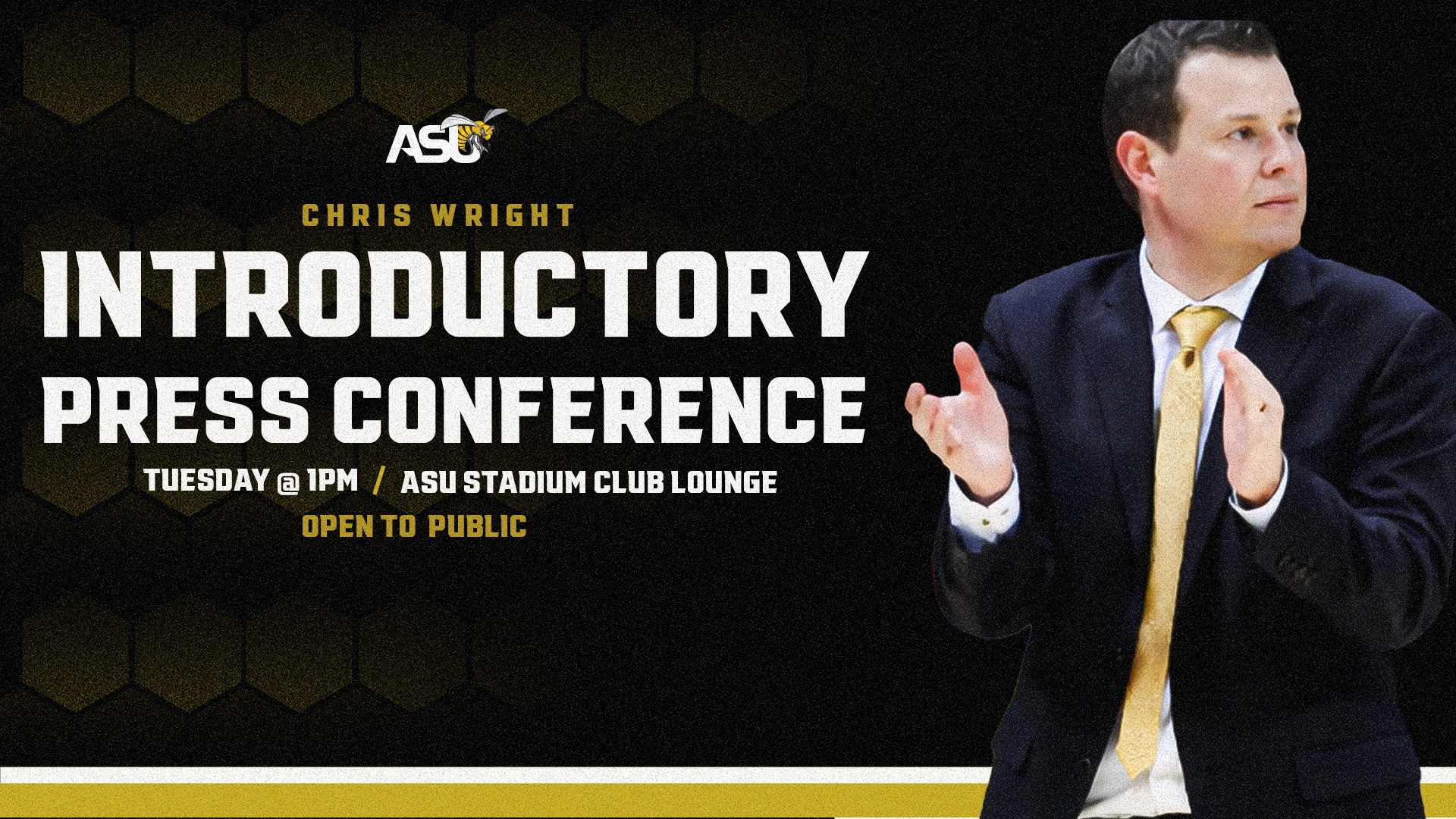 Chris Wright Introductory Presser Graphic