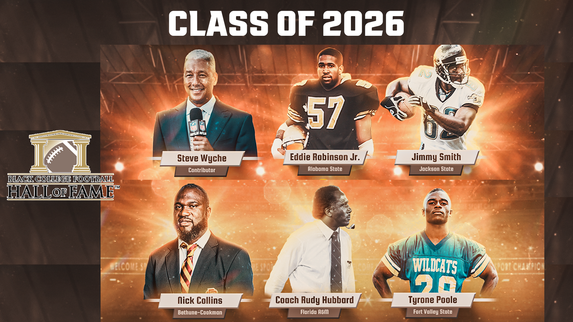 Eddie Robinson Jr and Tyrone Poole BCFHOF 