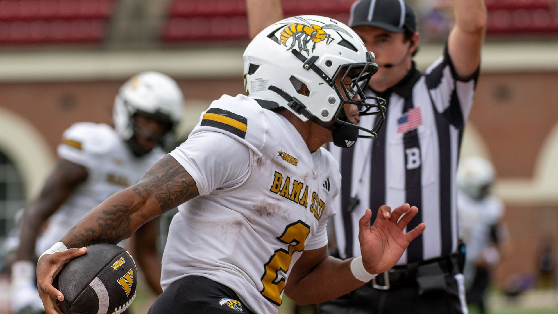 as Alabama State takes on Troy University in Veteran's Memorial Stadium, Saturday, Sept. 12, 2026.Photo by David Campbell/Alabama State University