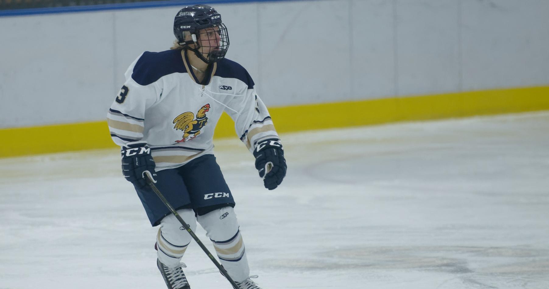 Trinity Women's Ice Hockey Blanks Plymouth State Trinity College