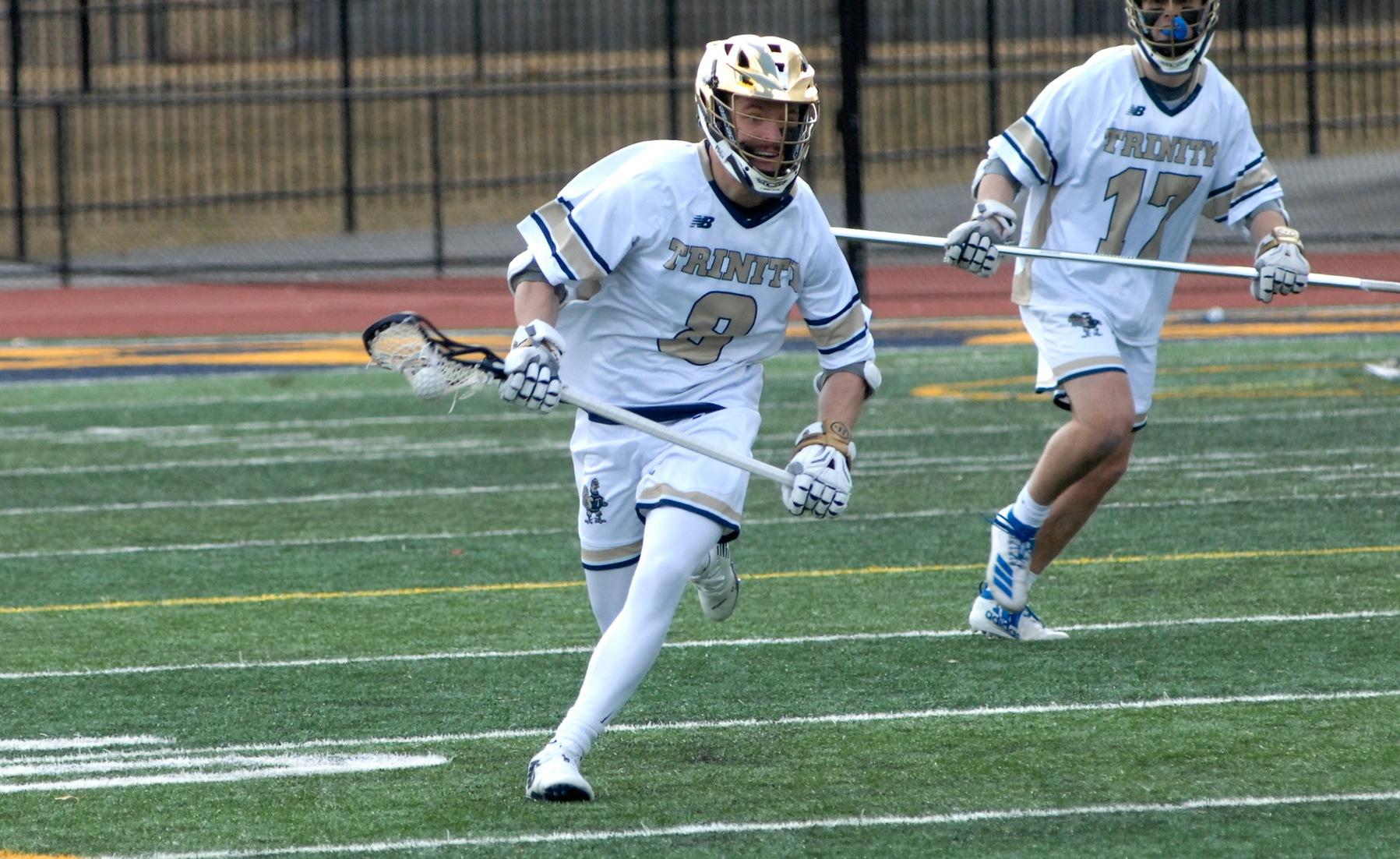 Trinity Men's Lacrosse Bounces Bates On The Road Trinity College