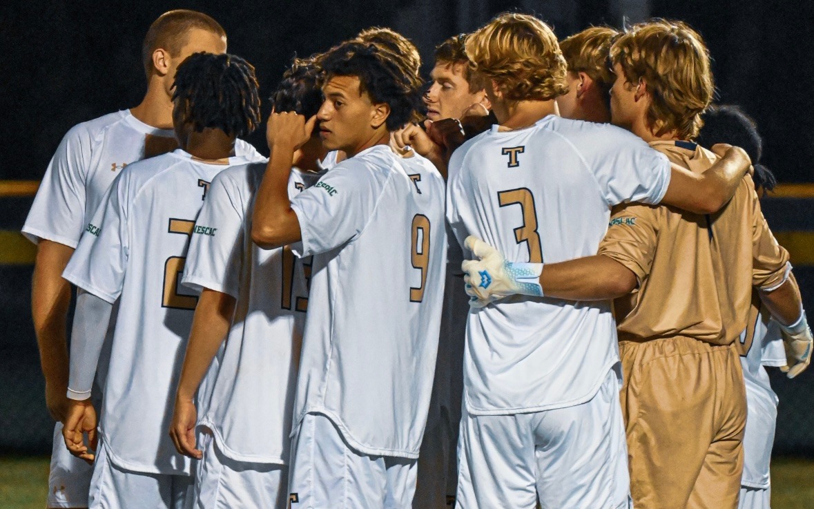 Men's Soccer Huddle