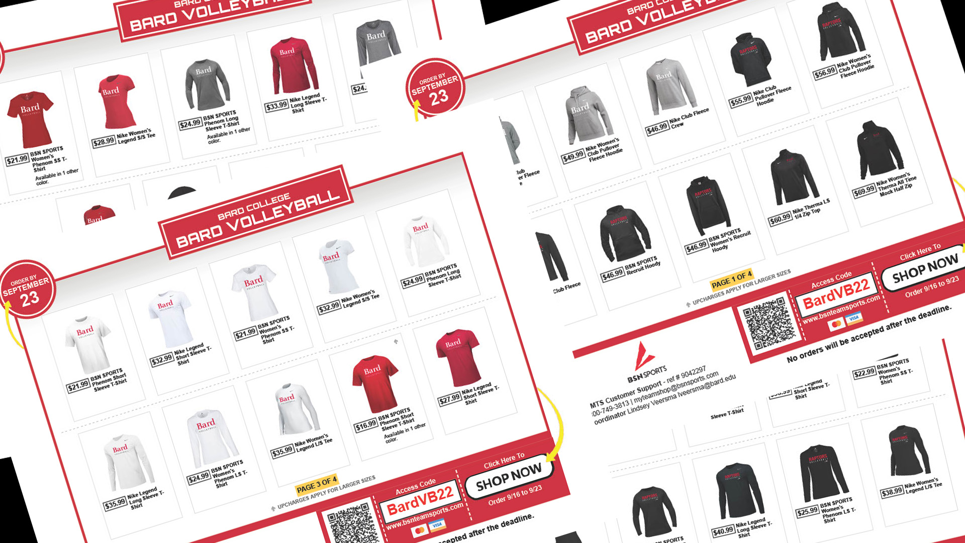 Bard Men's Volleyball Team Store open until Sept. 23 Bard College Athletics