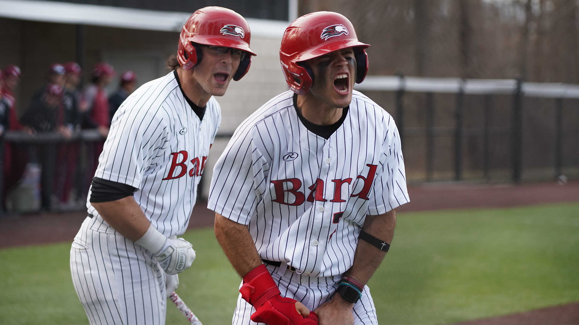 Xavier Webb and Johnny O'Connor celebrate