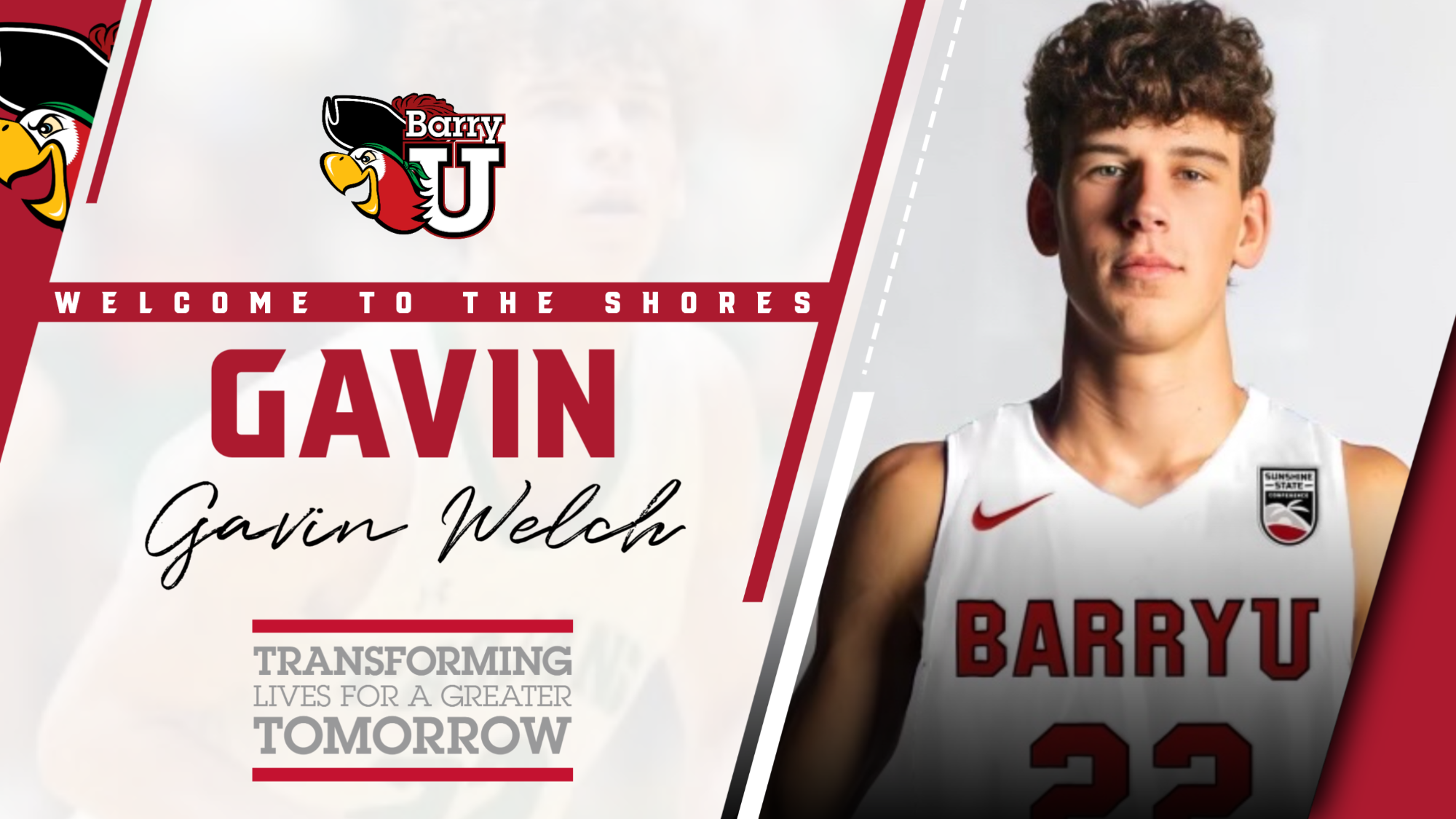 Men's Basketball Announces Gavin Welch Signing Barry University Athletics