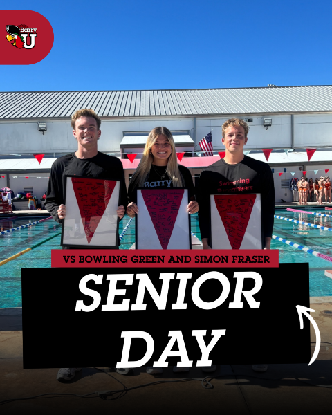 Senior day 2025 swimming home