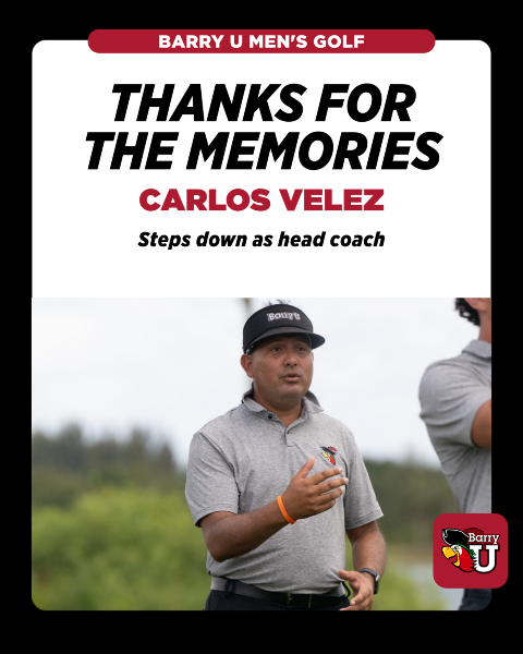 Velez steps down as men's golf coach-HOME
