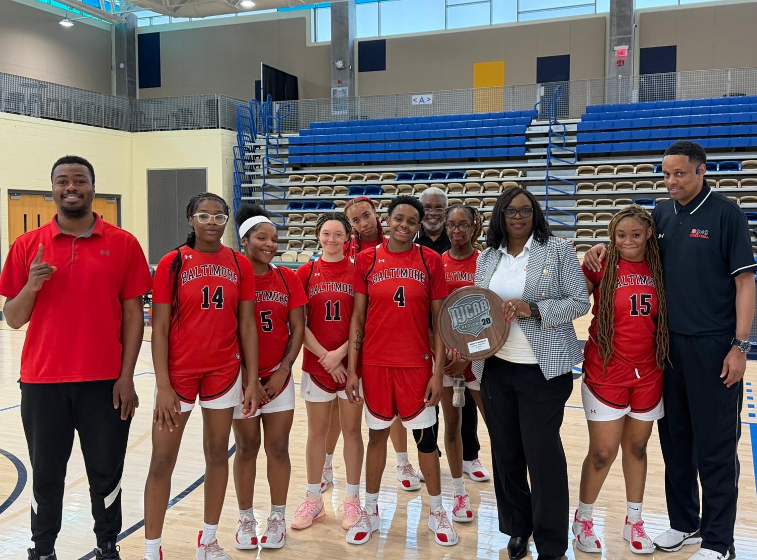 WBB Team With Trophy